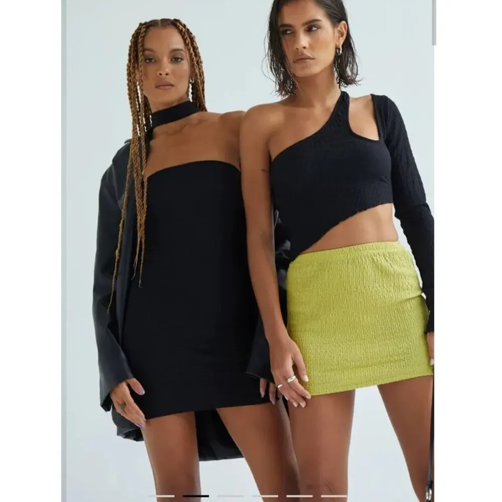Motel Rocks Guida Skirt Size Small Green New